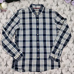 GOODTHREADS Slim-Fit Long-Sleeve Chambray Shirt Size M